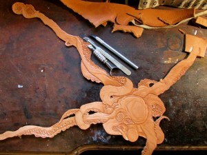 Octopus Carved Leather